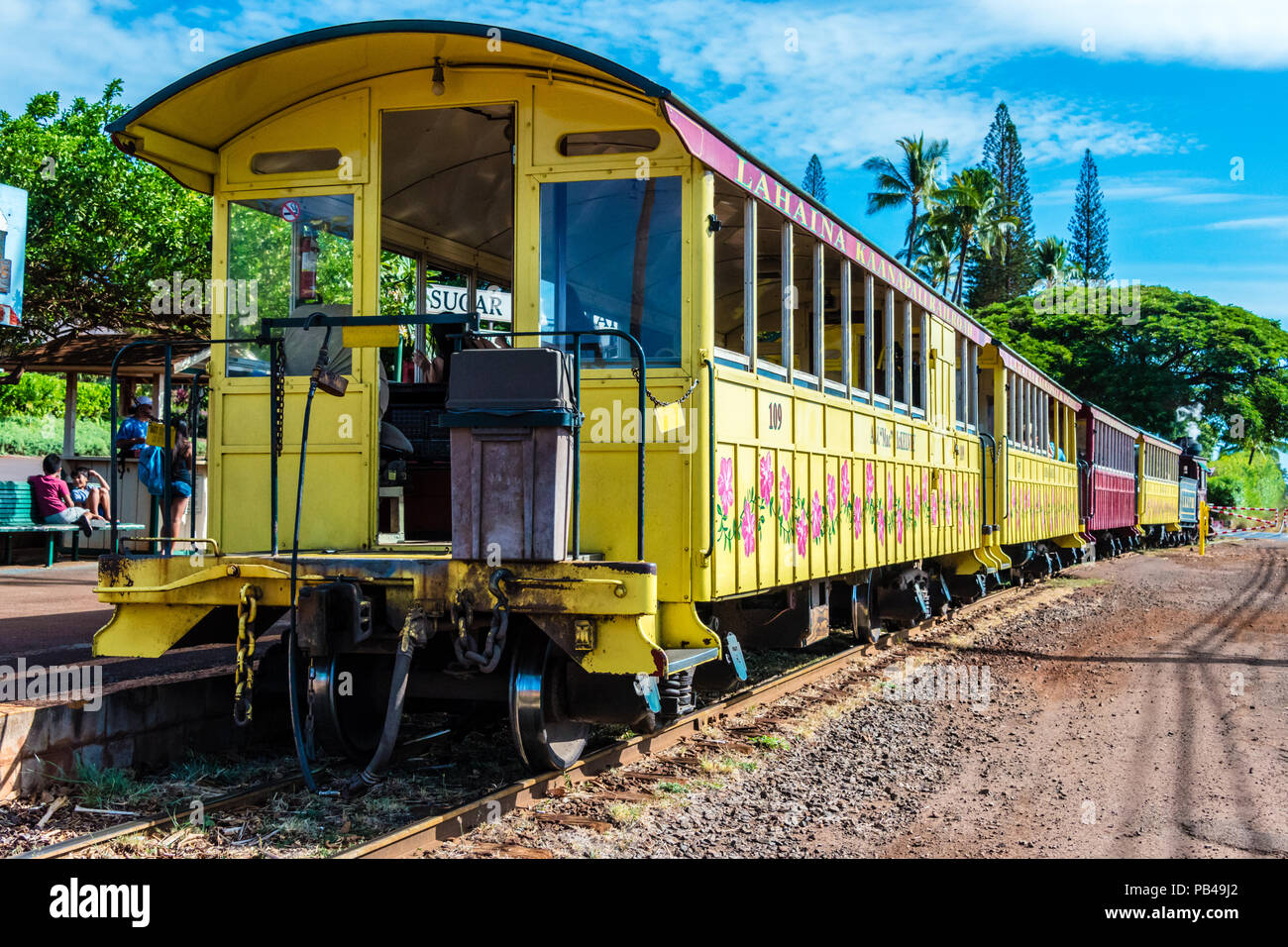 Lahaina sugar cane train maui hi-res stock photography and images - Alamy