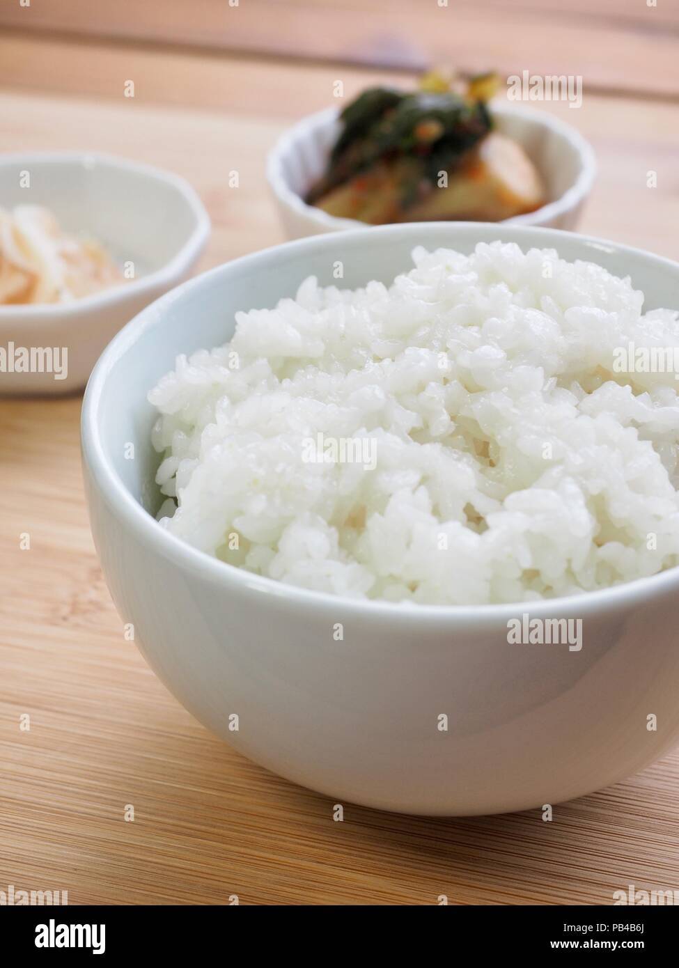 Asian food White rice Stock Photo Alamy