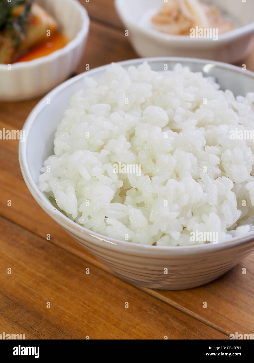 Asian food White rice Stock Photo Alamy
