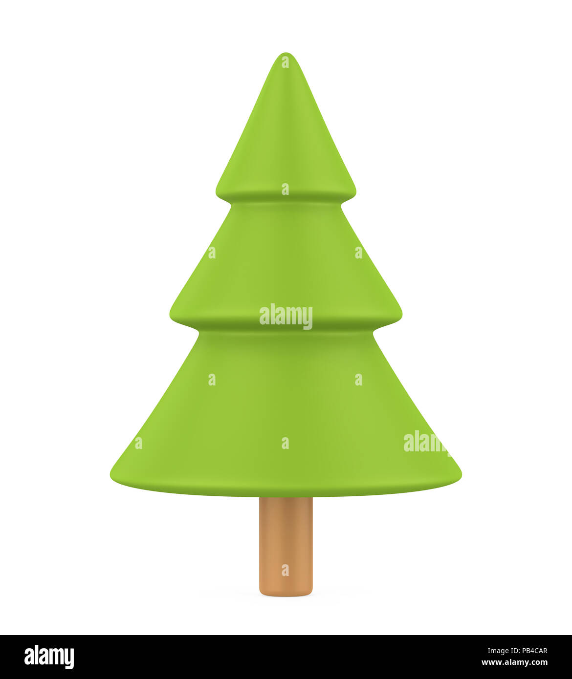 Cartoon Tree Isolated Stock Photo