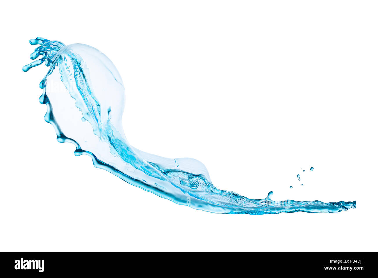 Splash of water on a white background isolated Stock Photo - Alamy