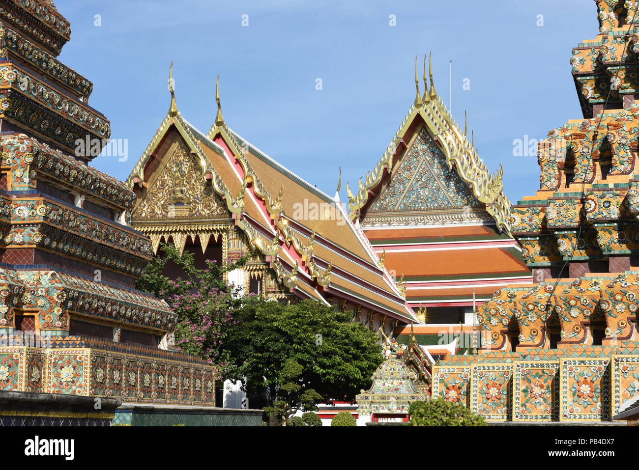 Wat Pho Temple in Bangkok on Thailand Stock Photo - Alamy