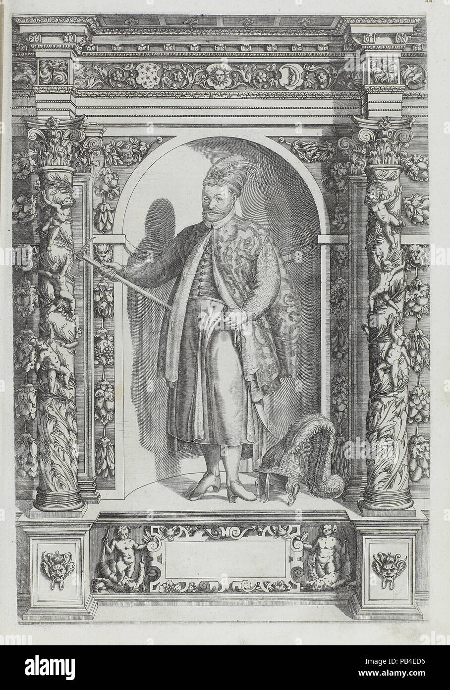 Plate 48 from Augustissimorium Imperatorum Regum Stock Photo - Alamy