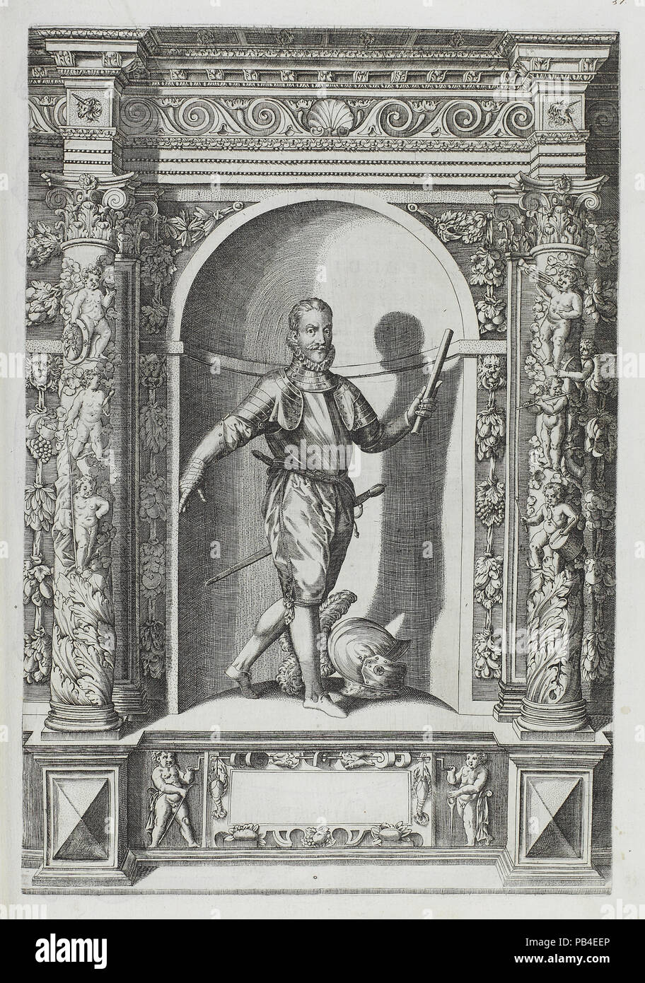 Plate 57 from Augustissimorium Imperatorum Regum Stock Photo