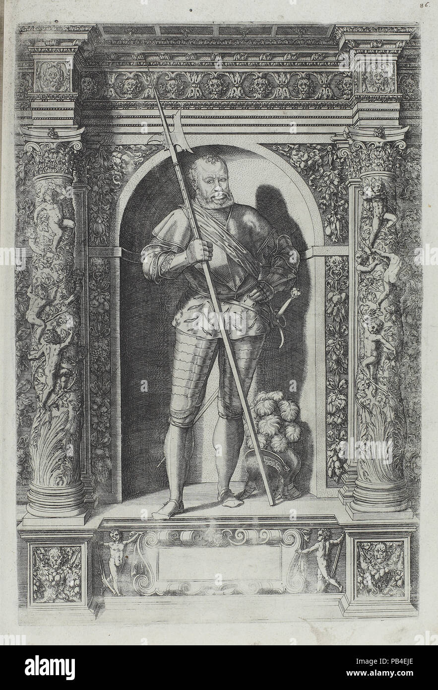 Plate 86 from Augustissimorium Imperatorum Regum Stock Photo - Alamy