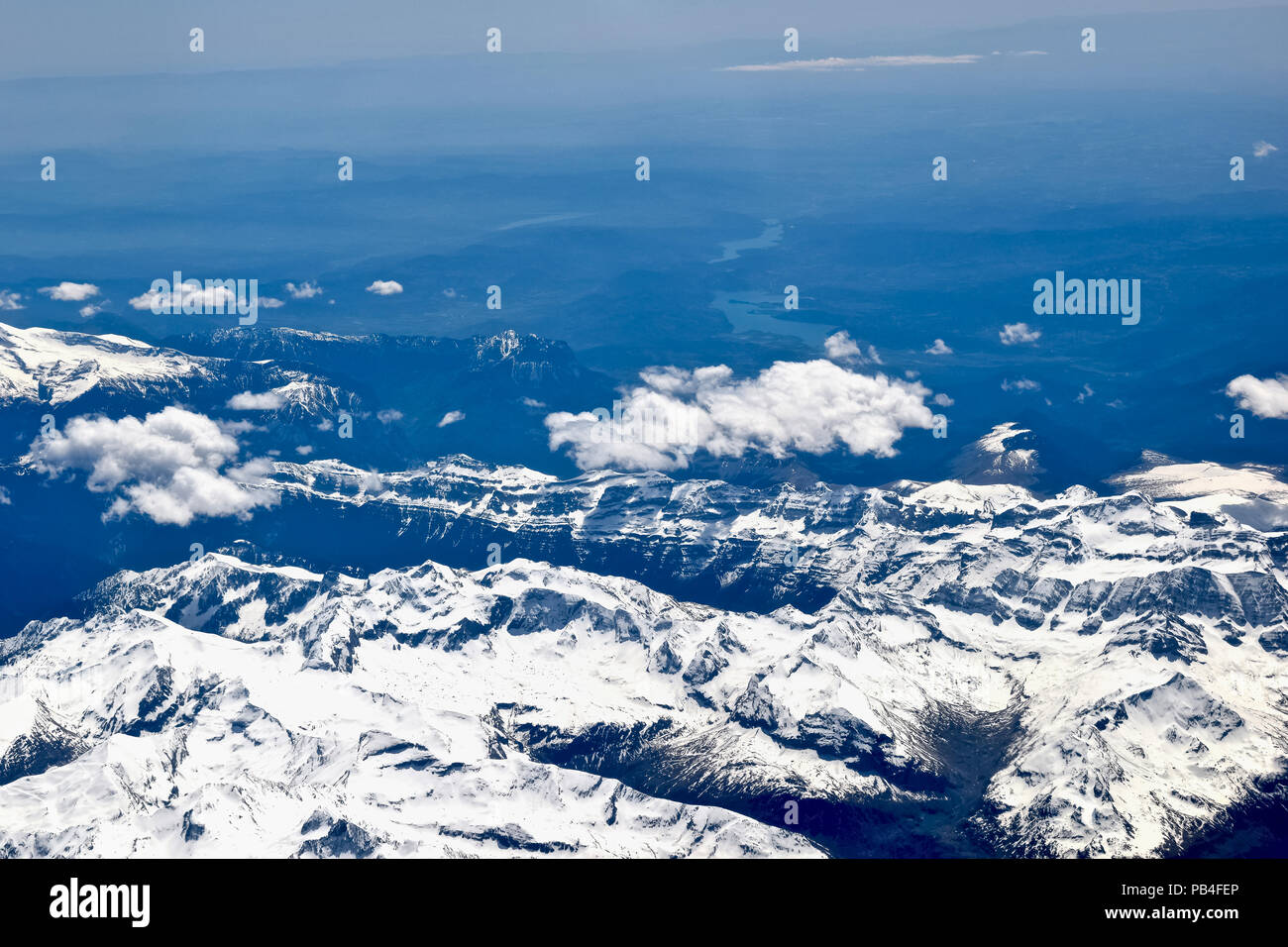 Aerial view of French Alps Stock Photo - Alamy