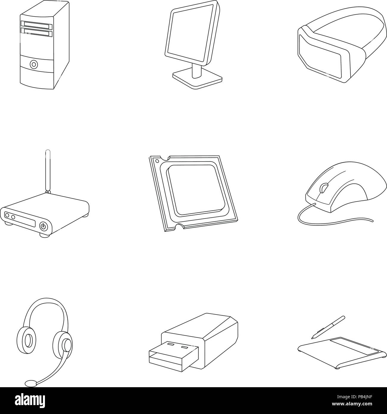 computer parts drawing easy  Clip Art Library