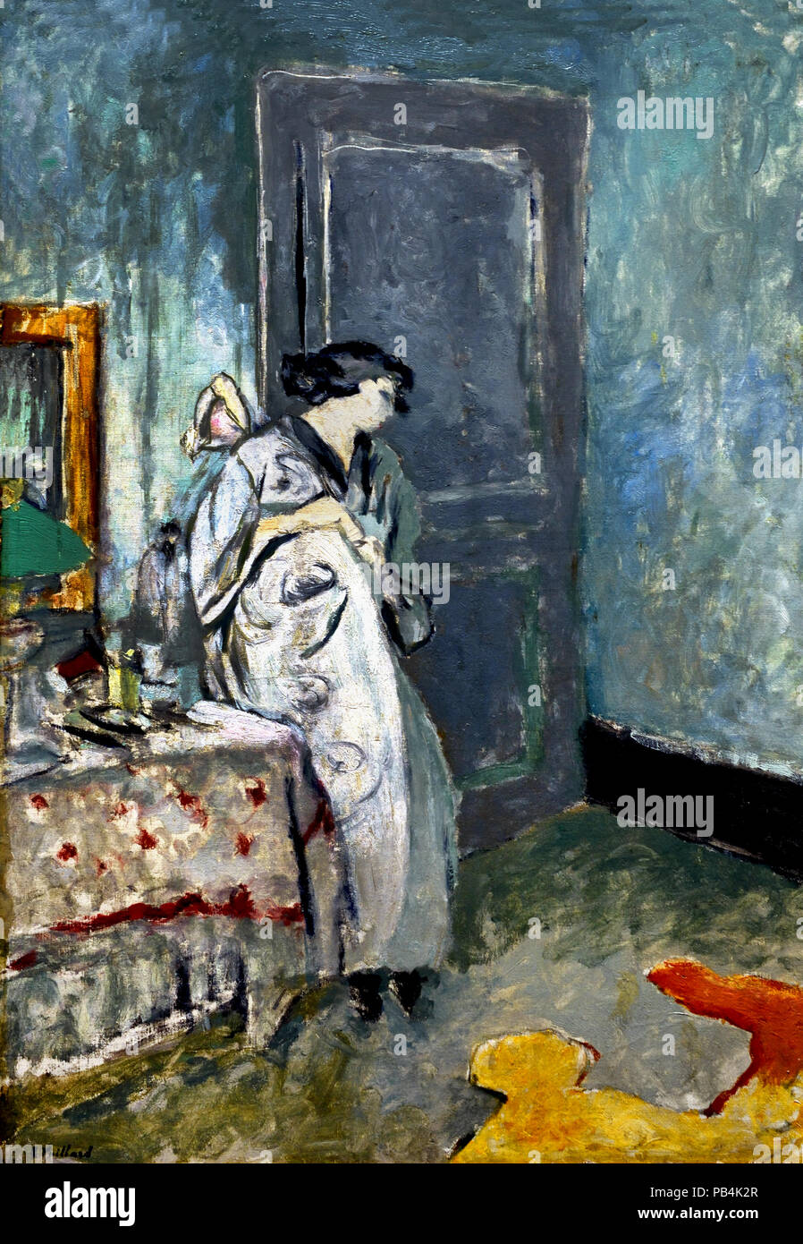 The Blue Room 1916-1917  Edouard Vuillard 1868-1940 France French Stock Photo