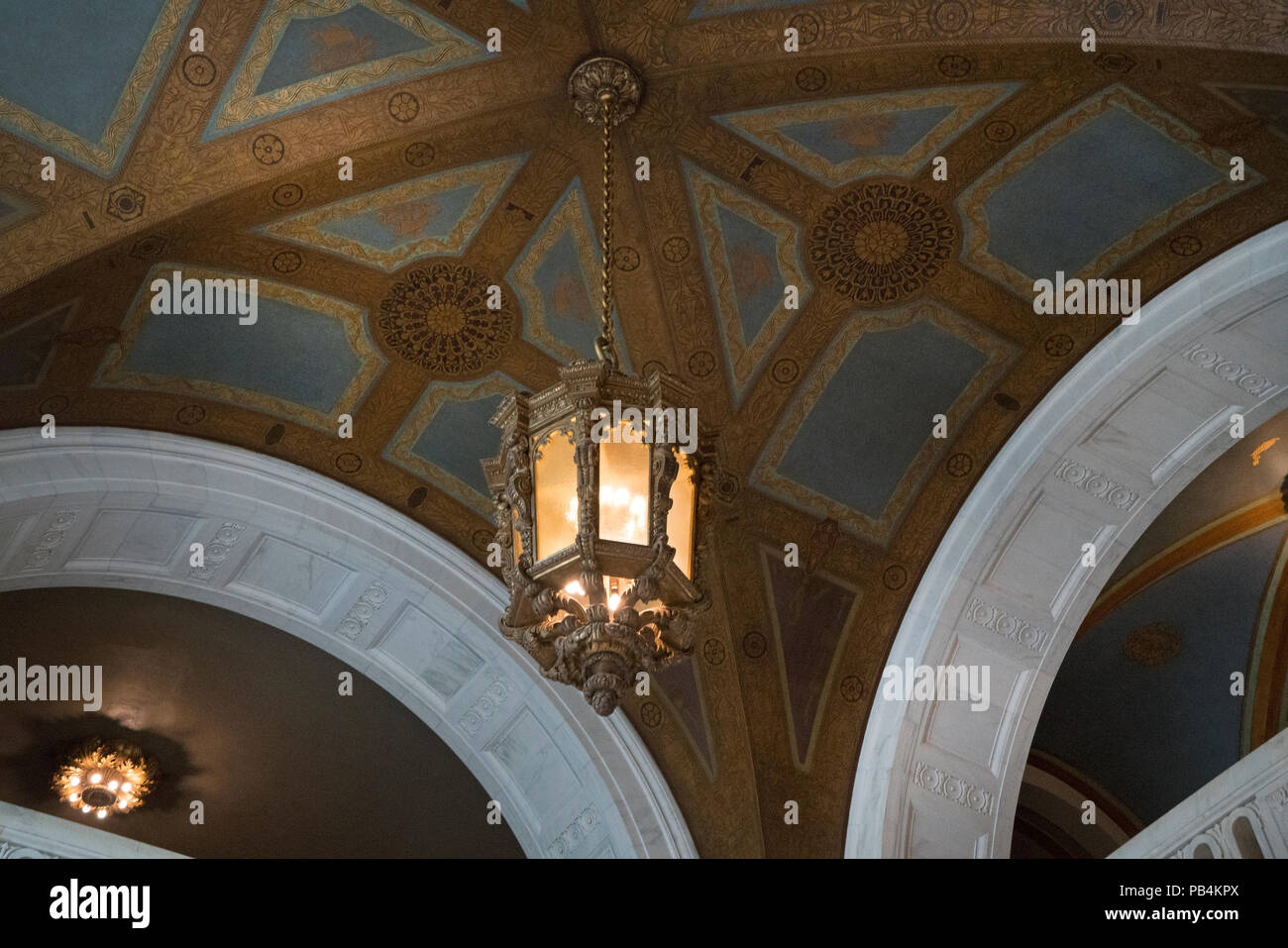 A ceiling in the Alexander Hamilton U.S. Custom House, now the National