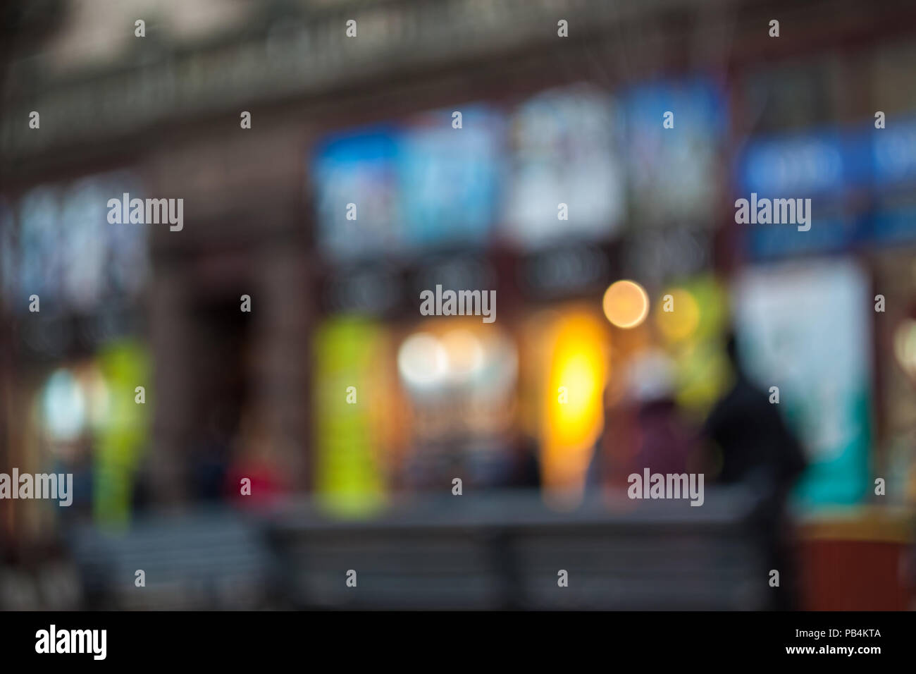 Blurry mall showcase abstract hi-res stock photography and images - Alamy
