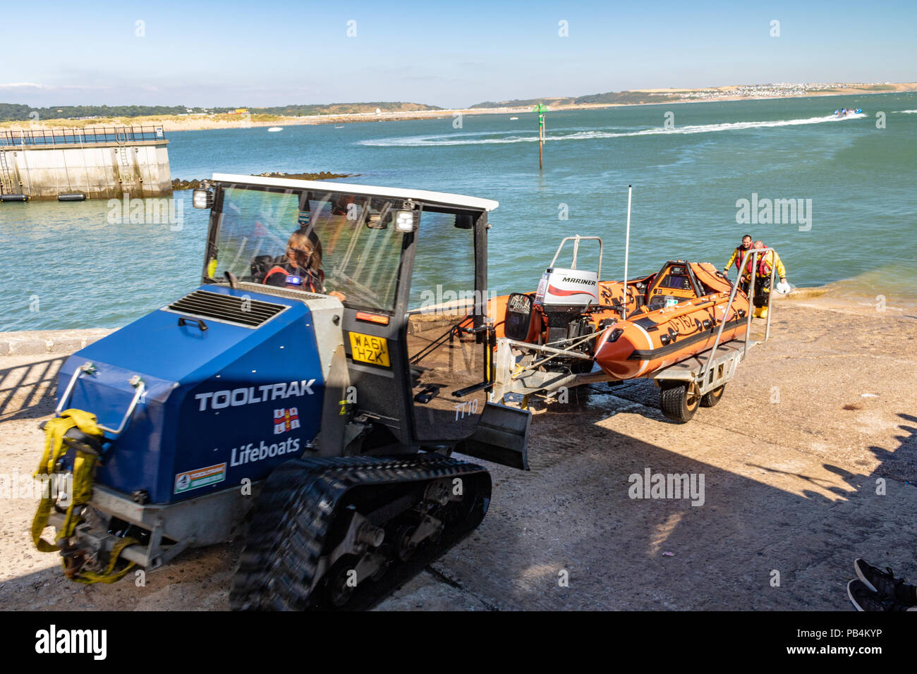 RNLI training exercise porthcawl marina 2018 Stock Photo Alamy