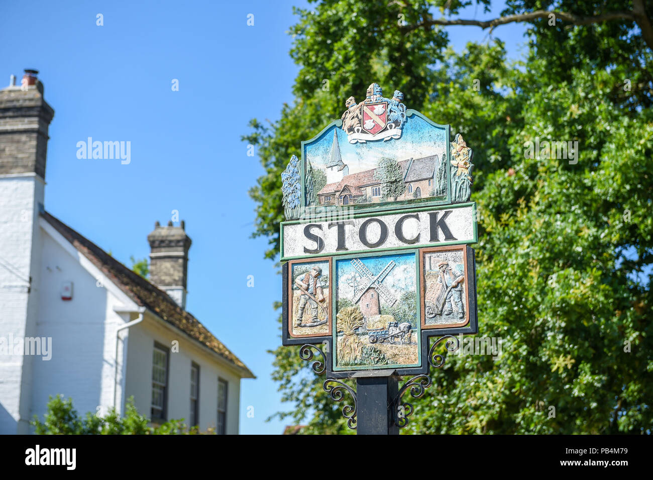 Picturesque village of Stock near Billericay in Essex Stock Photo