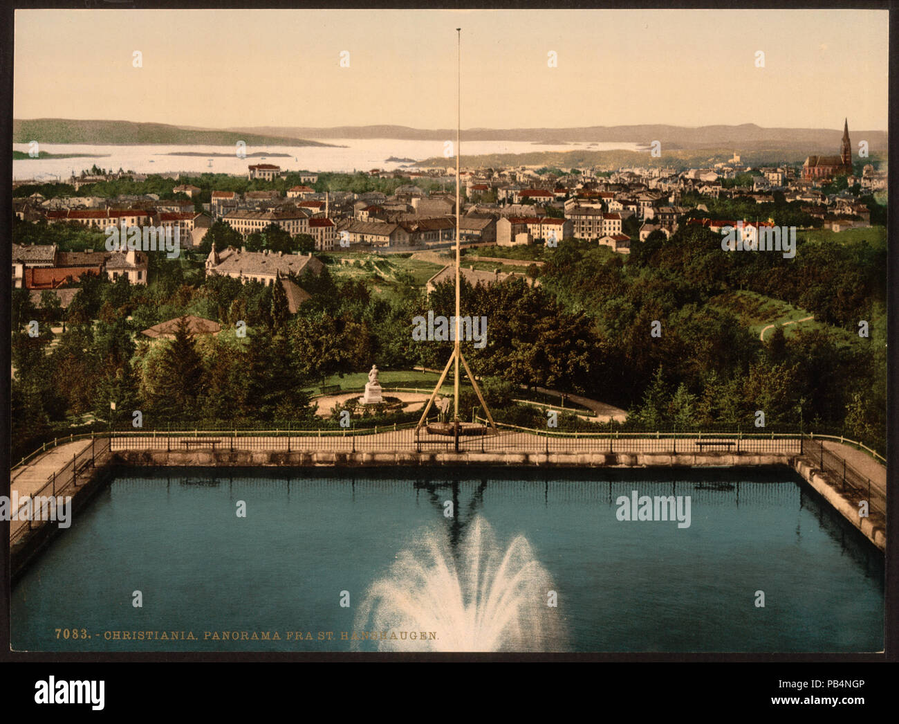 1164 Panorama from St. Hanshaugen, Christiania, Norway-LCCN2001699460 Stock Photo