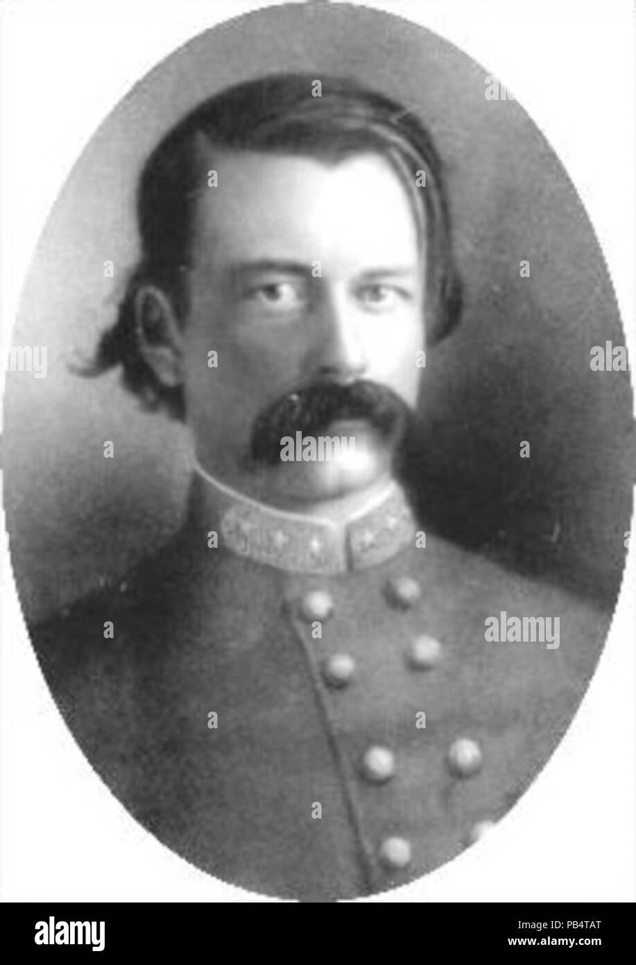 . English: Confederate Brigadier General John Adams (1825-1864), in uniform. Fought in the Battle of Franklin, November 30, 1864. Tennessee State Library and Archives, American Civil War, Drawer 1, Folder 5, Image ID: 5 . between 1861 and 1865 835 John Adams, Confederate General Stock Photo