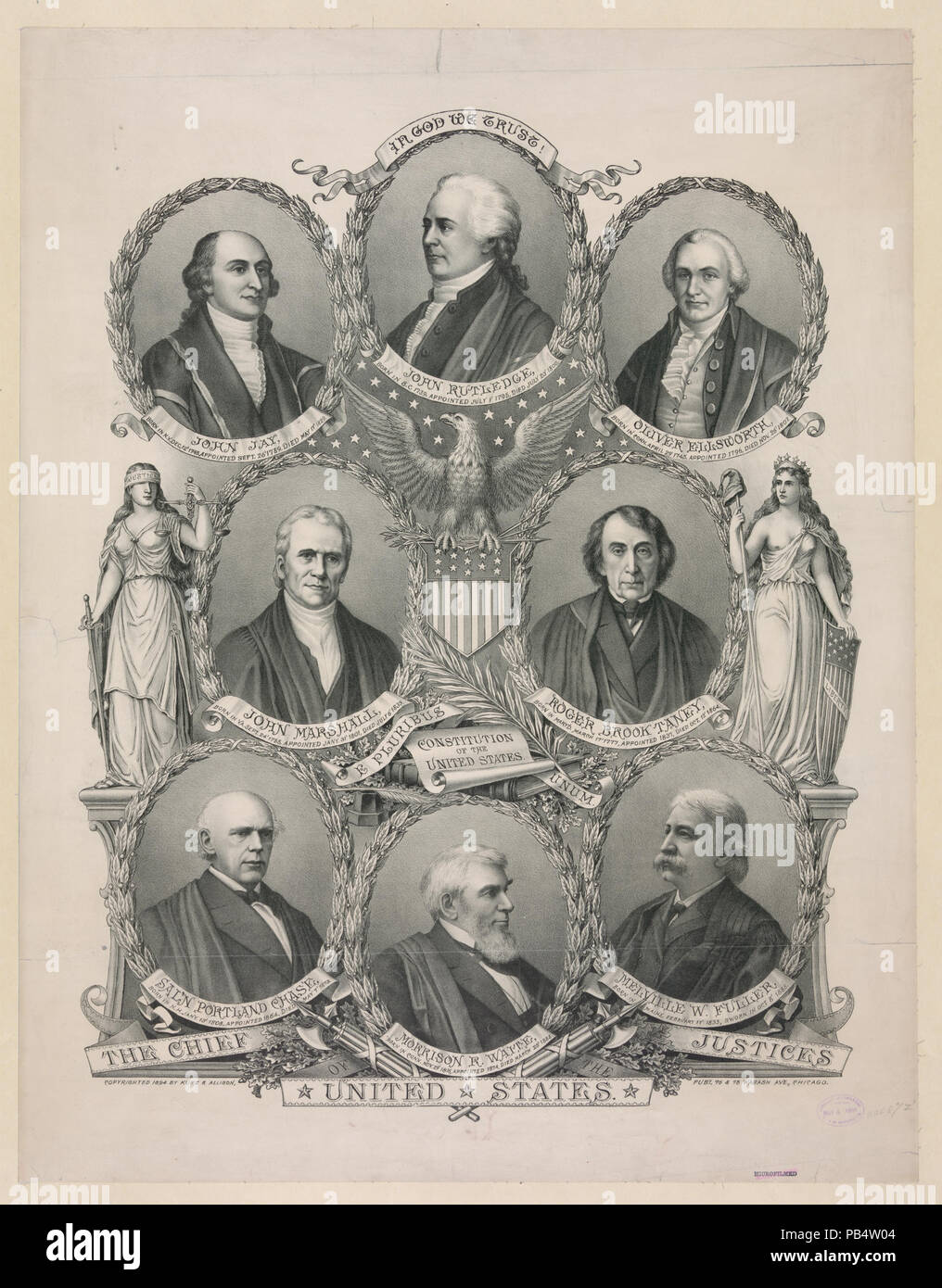 1622 The Chief Justices of the United States LCCN2002712186 Stock Photo