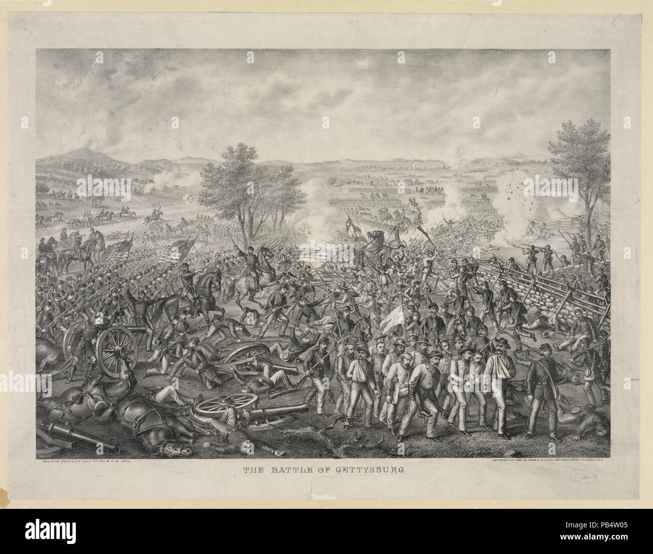 1614 The Battle of Gettysburg LCCN2003656853 Stock Photo