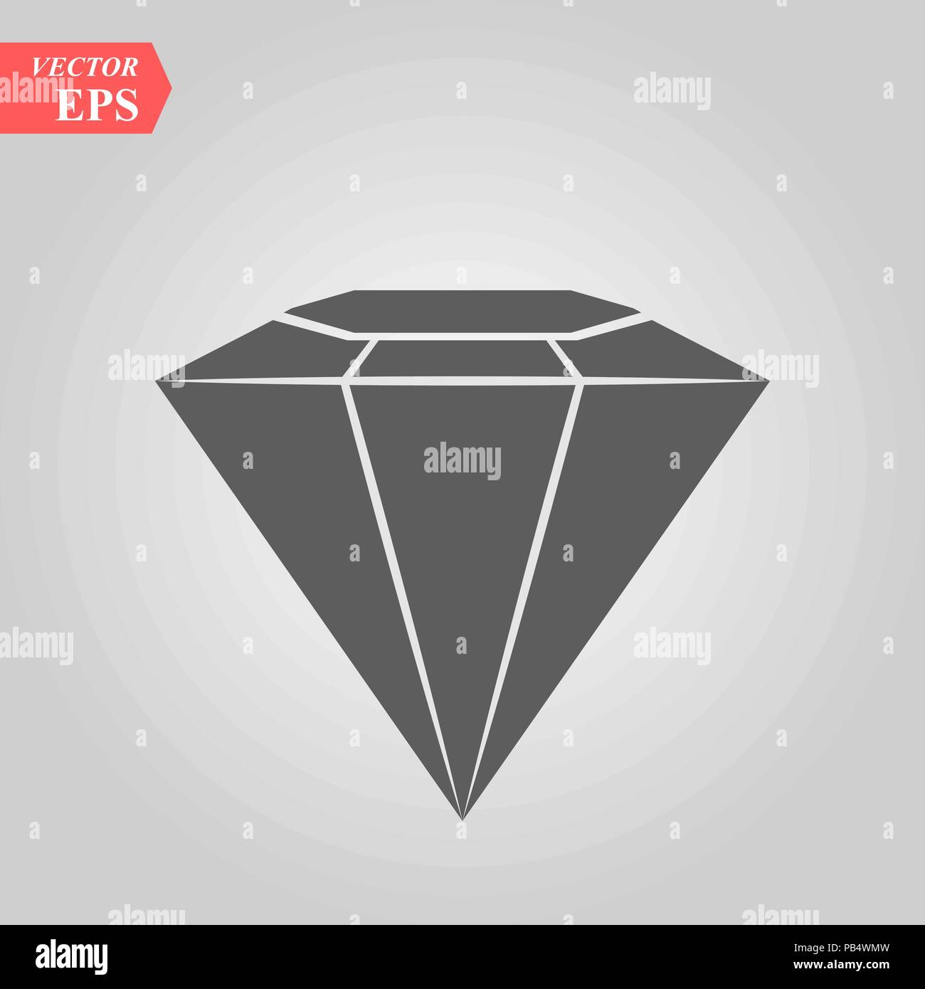 Diamond vector icon, flat design best vector icon eps10 Stock Vector ...