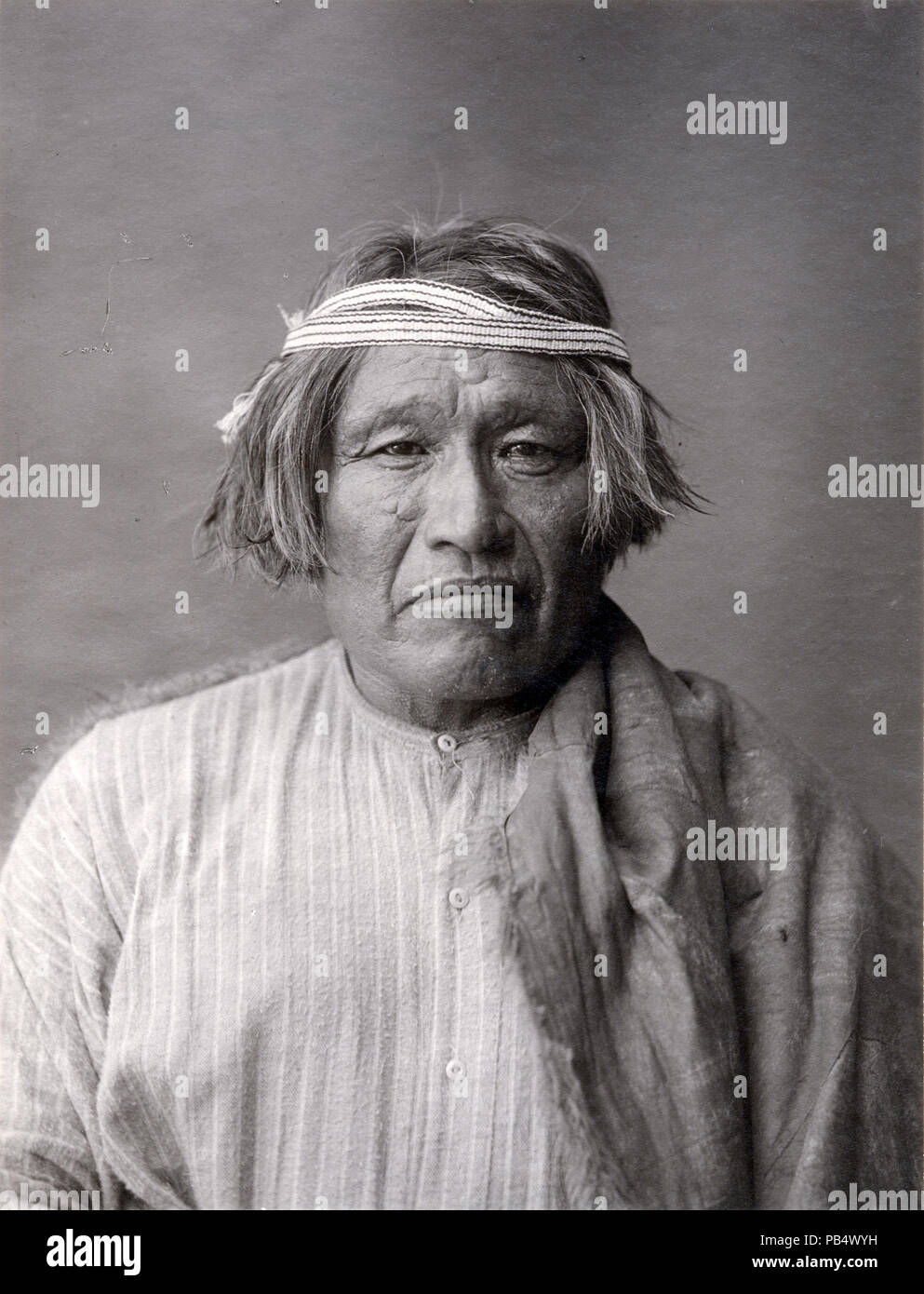 1172 Patagonian man from the Department of Anthropology at the 1904 World's Fair Stock Photo