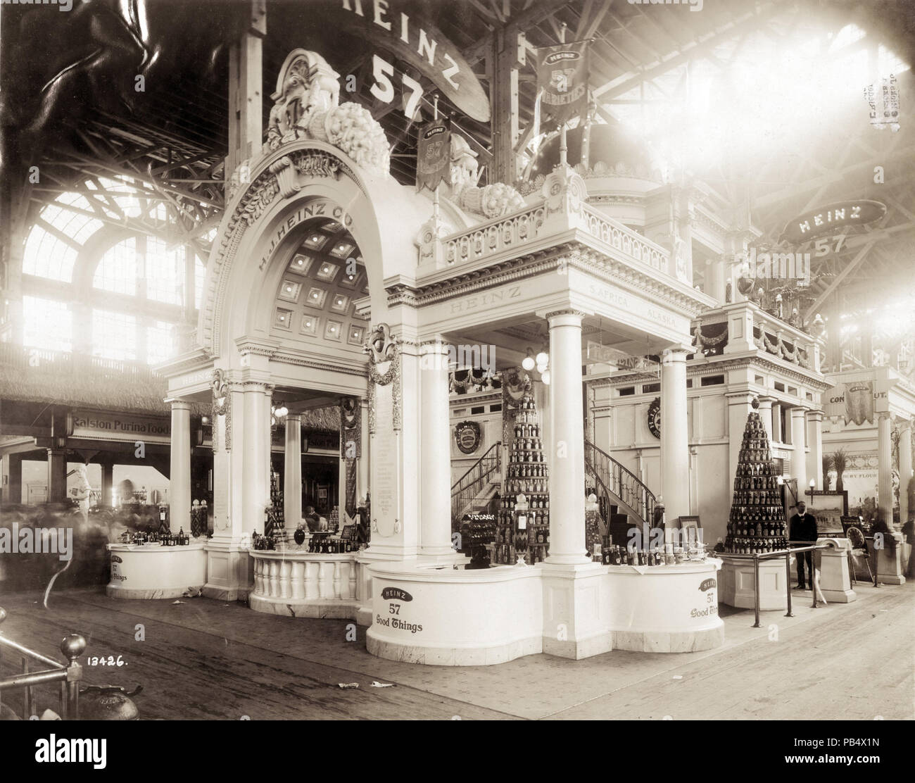 737 H. J. Heinz Company exhibit in the Palace of Agriculture at the 1904 World's Fair Stock Photo