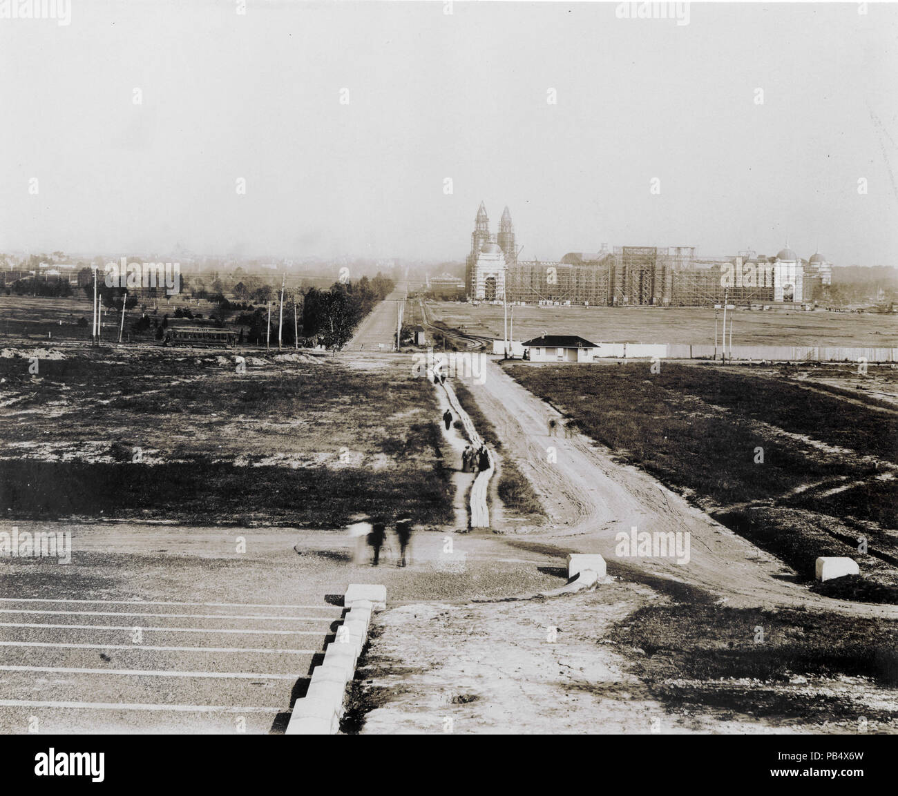 1809 View looking east from the steps of the Administration Building ...