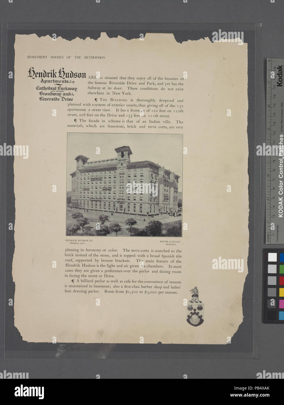 752 Hendrik Hudson Apartments. Cathedral Parkway (110th Street