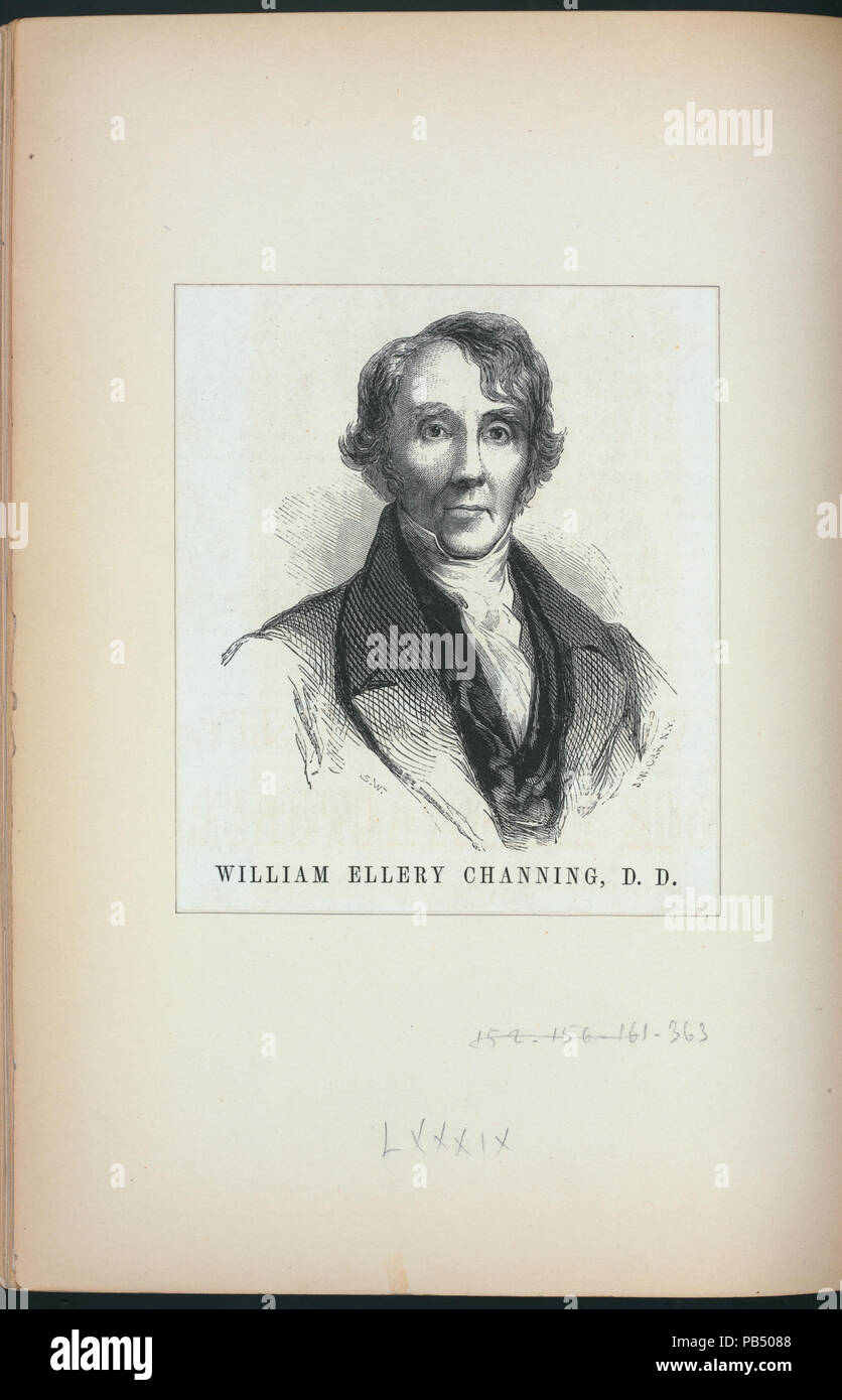 1856 William Ellery Channing, D.D (NYPL Hades-255730-EM12240) Stock Photo