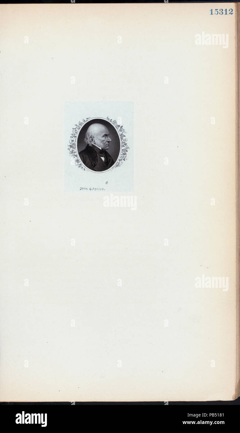840 John Quincy Adams (NYPL Hades-257382-EM15312) Stock Photo