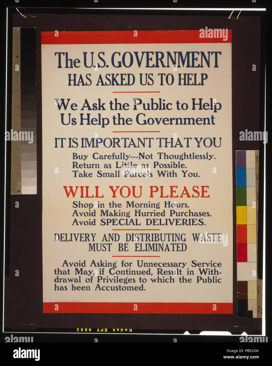 1709 The U.S. government has asked us to help (...) LCCN2002695592 Stock Photo