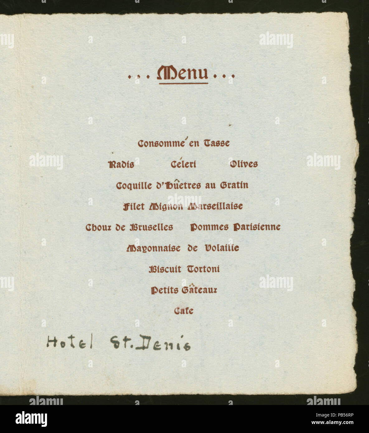967 LUNCHEON (held by) ALPHI PHI (at) "HOTEL ST. DENIS, NY" (HOTEL ...