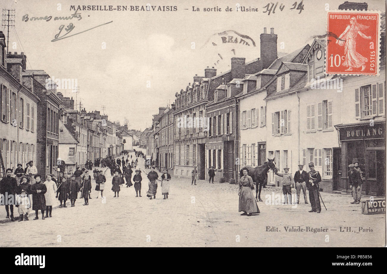 Francais Carte Postale Ancienne Editee Par L H A Paris Marseille En Beauvaisis La Sortie De Francais Carte Postale Ancienne Editee Par L H A Paris Marseille En Beauvaisis La Sortie De