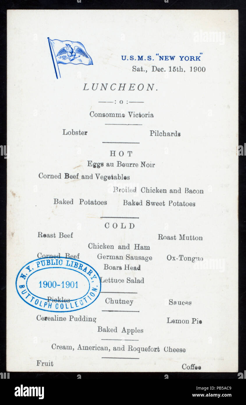 972 LUNCHEON (held by) U.S.M.S. (at) &amp;quot;ON BOARD &amp;quot;&amp;quot;NEW YORK&amp;quot;&amp;quot;&amp;quot; (SS ...