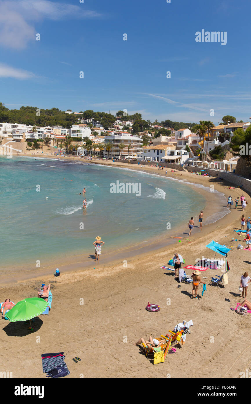 El Portet beach in Moraira of Teulada at Alicante Spain Costa blanca Stock  Photo - Alamy