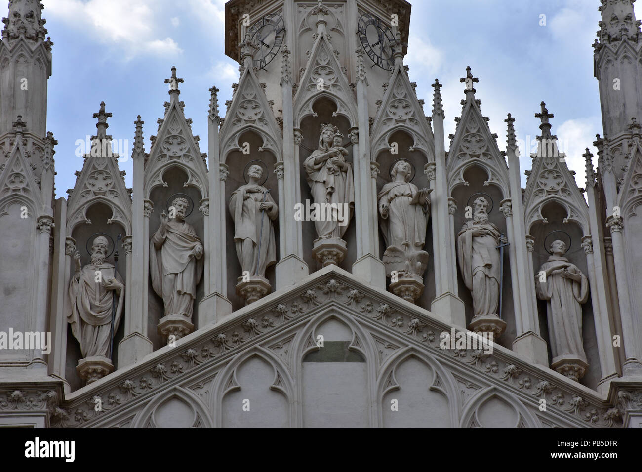 Catholic. Building Rome Rome, catholic church facade in the historic center of the city Stock ...