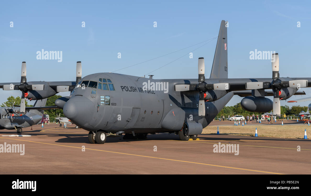 C-130 Hercules on display at RIAT 2018 Stock Photo
