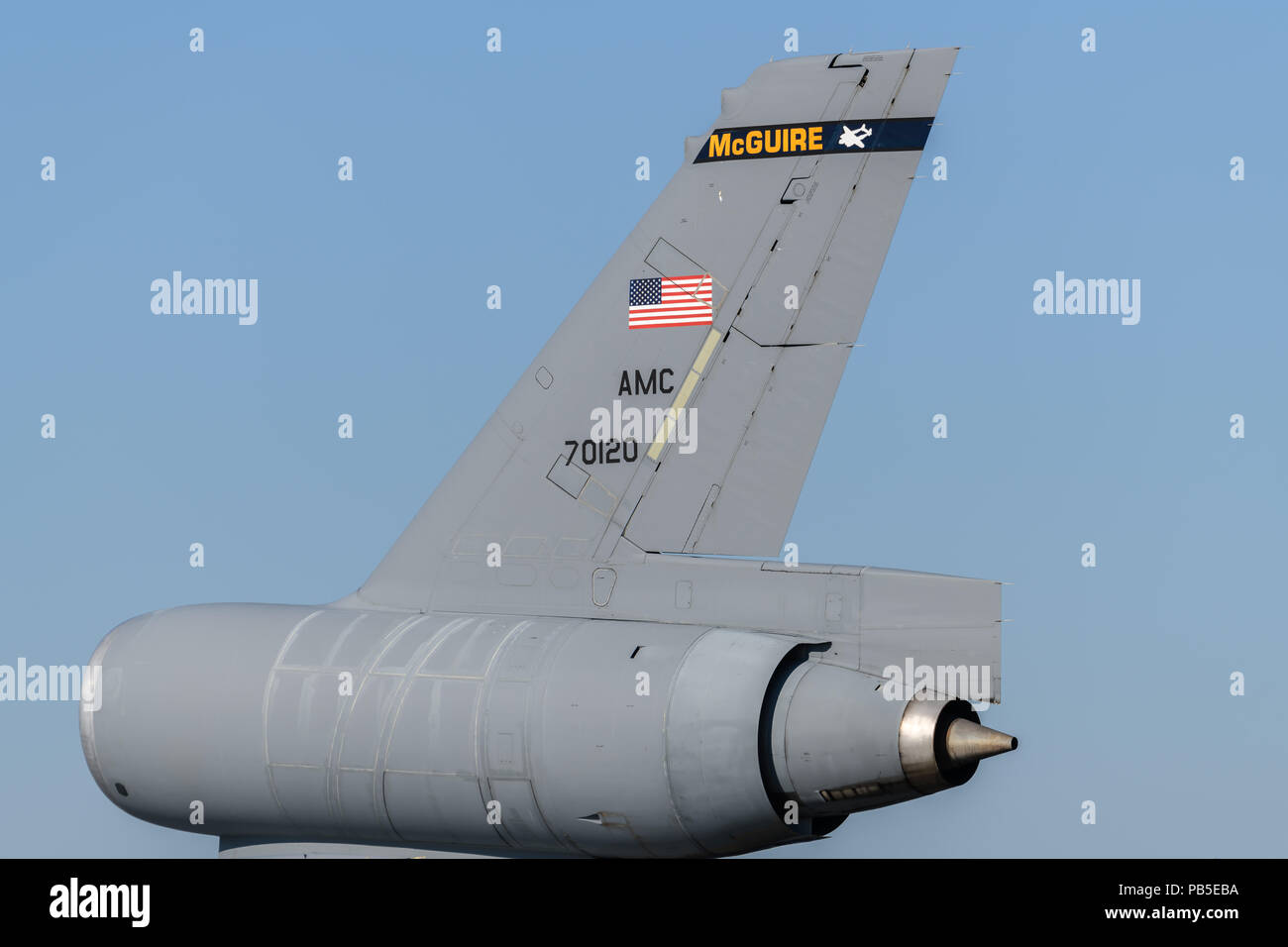 USAF KC-10 Extender tail Stock Photo