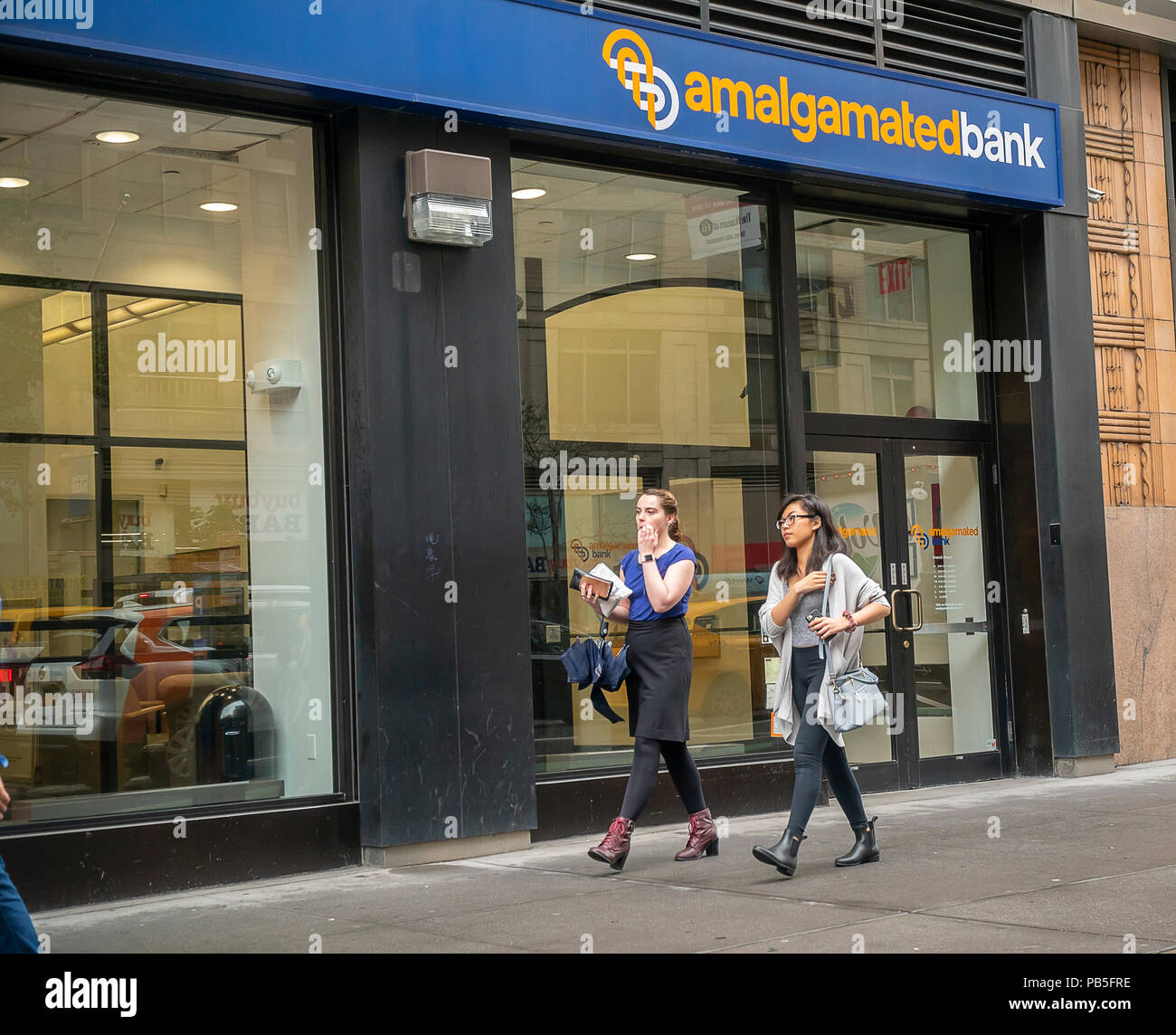 The Amalgamated Bank of New York branch in Chelsea in New York on Monday,  July 23, 2018. The socially responsible bank is reported to have filed for  an initial public offering. (Â©