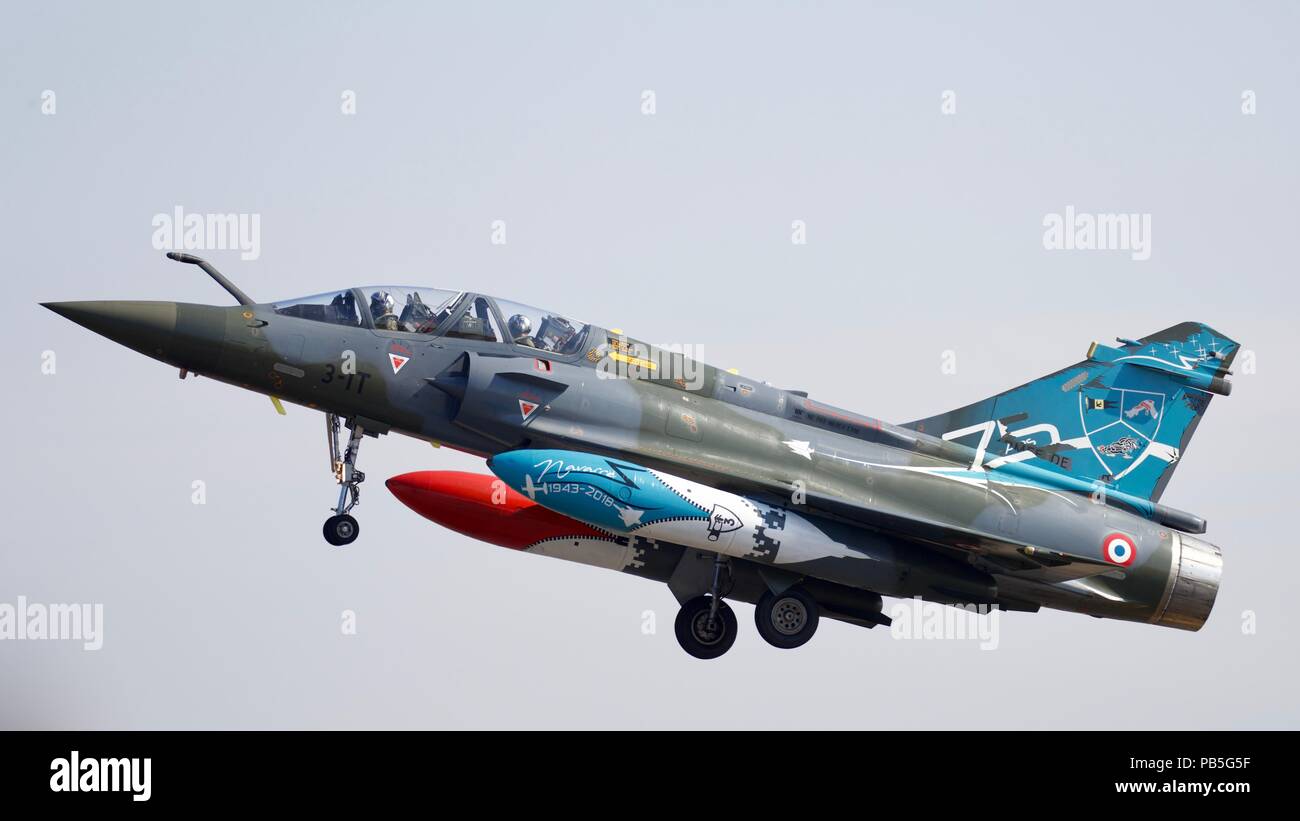 French Air Force Dassault Mirage 2000Ds Stock Photo