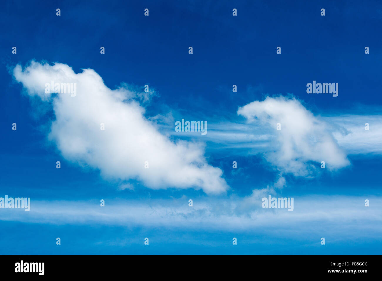 cloud formation above the Schlei Fjord at Lindaunis, landscape of Angeln, Schleswig-Holstein, Germany Stock Photo