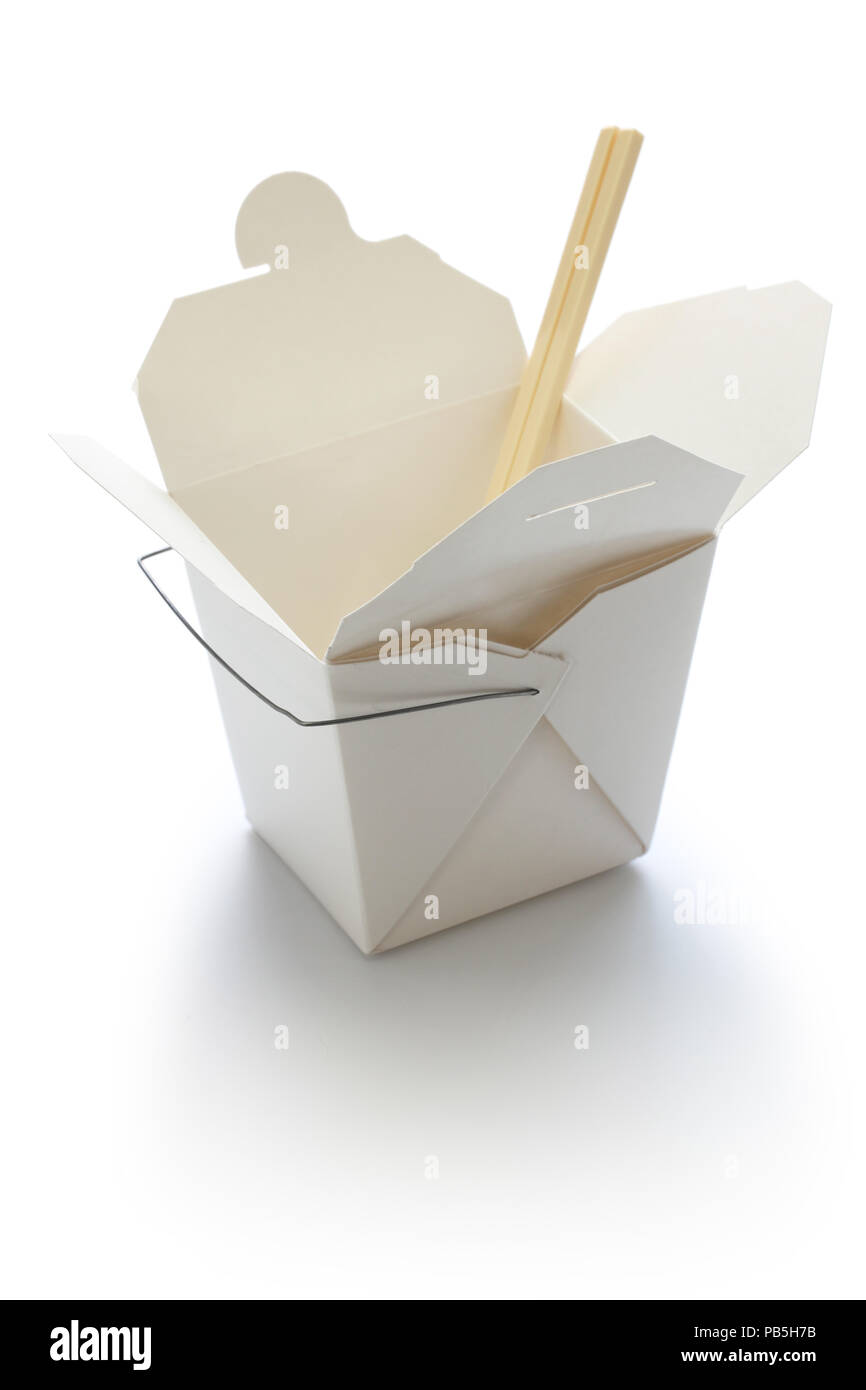 chinese take out box isolated on white background Stock Photo Alamy