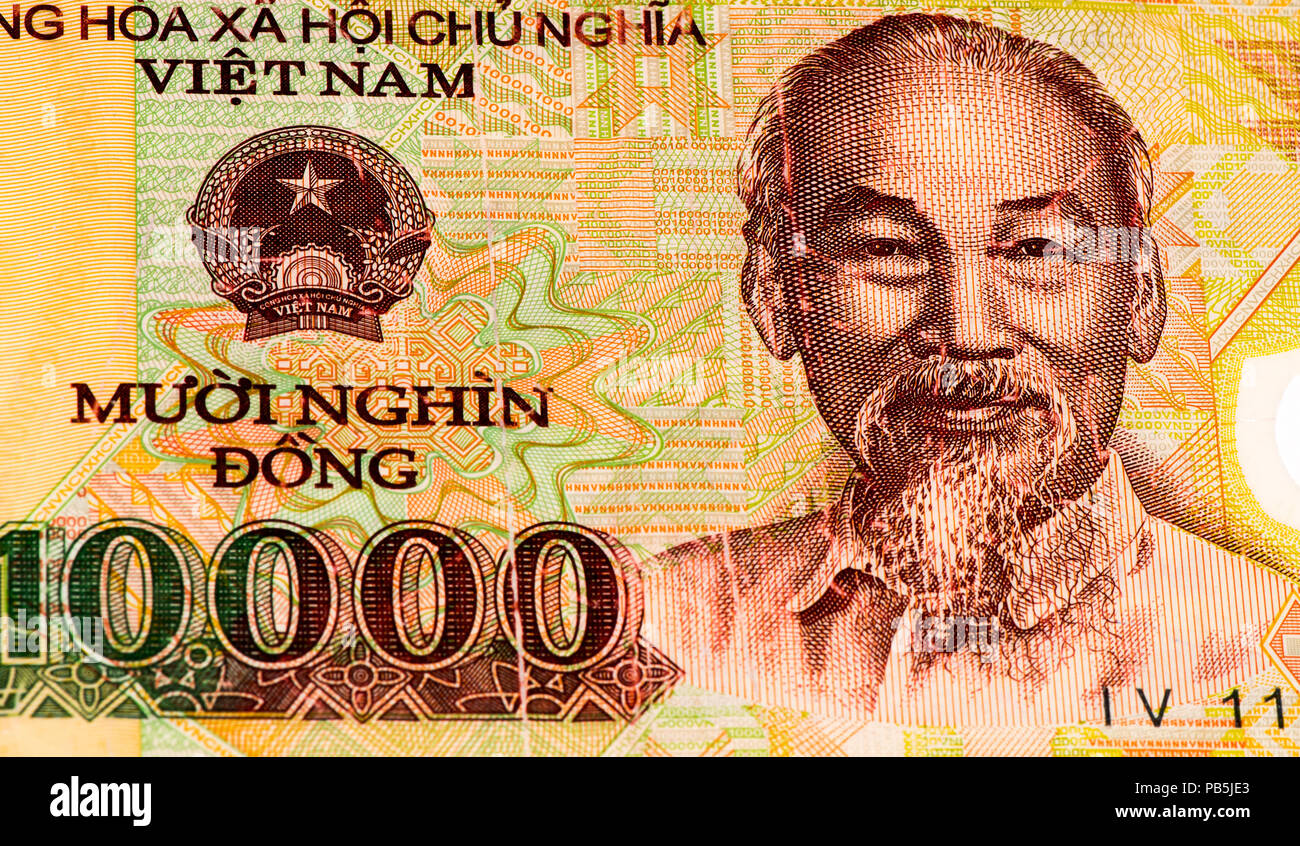 10000 Dong Bank Note Of Vietnam Dong Is The National Currency Of 