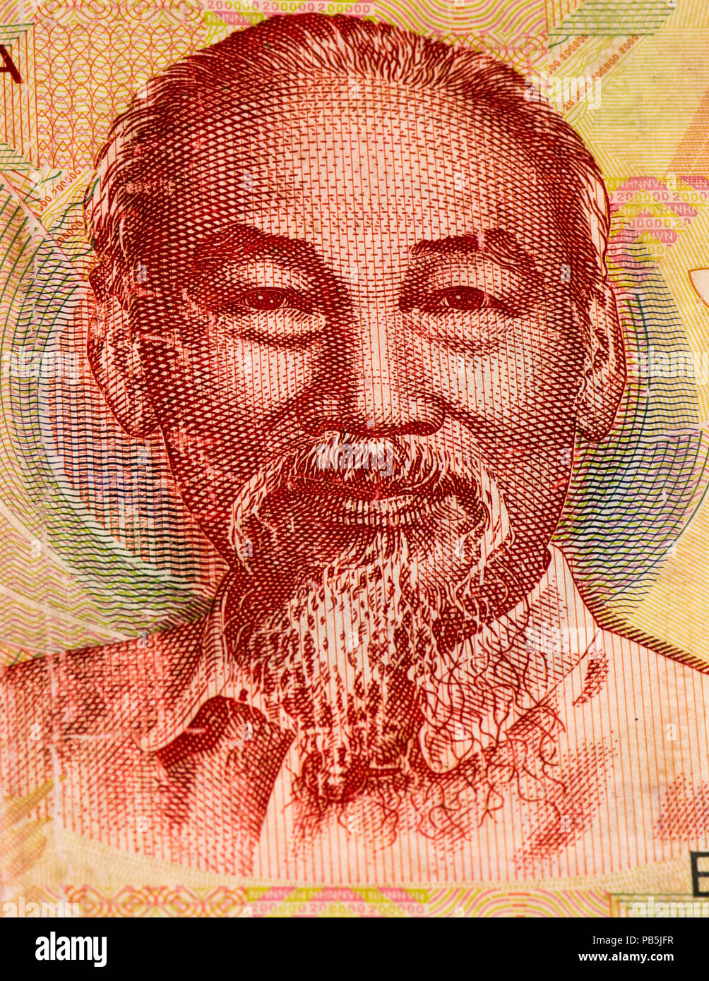 200000 dong bank note of Vietnam. Dong is the national currency of ...