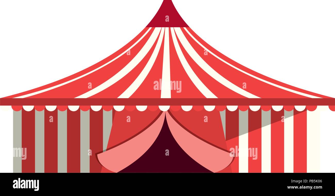 circus tent over white background, vector illustration Stock Vector ...