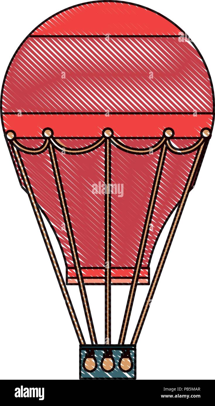 hot air balloon icon over white background, vector illustration Stock ...