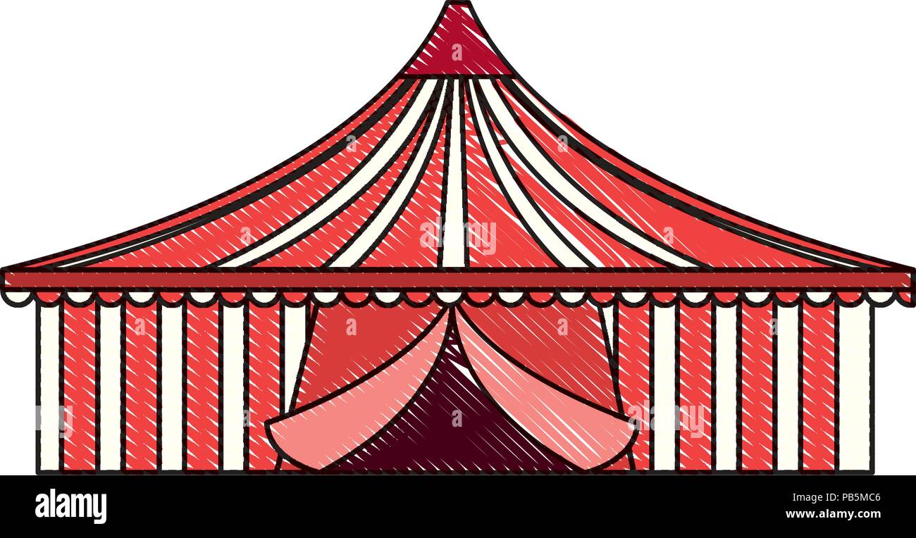 circus tent over white background, vector illustration Stock Vector ...
