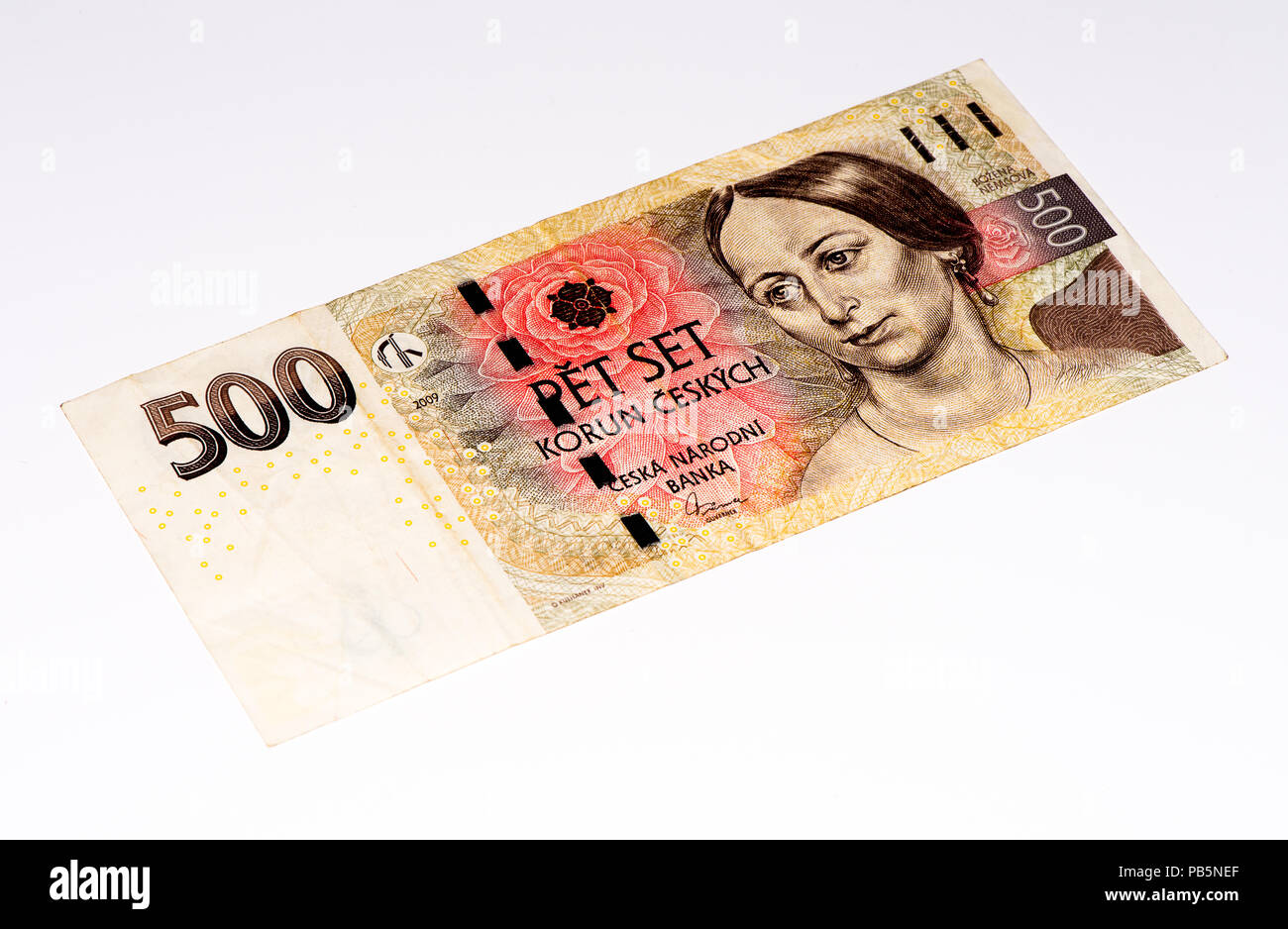 500 Czech crowns bank note. Crown is the national currency of Czech  Republic Stock Photo - Alamy