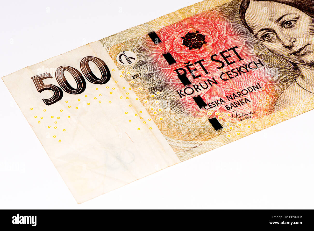 500 Czech crowns bank note. Crown is the national currency of Czech  Republic Stock Photo - Alamy