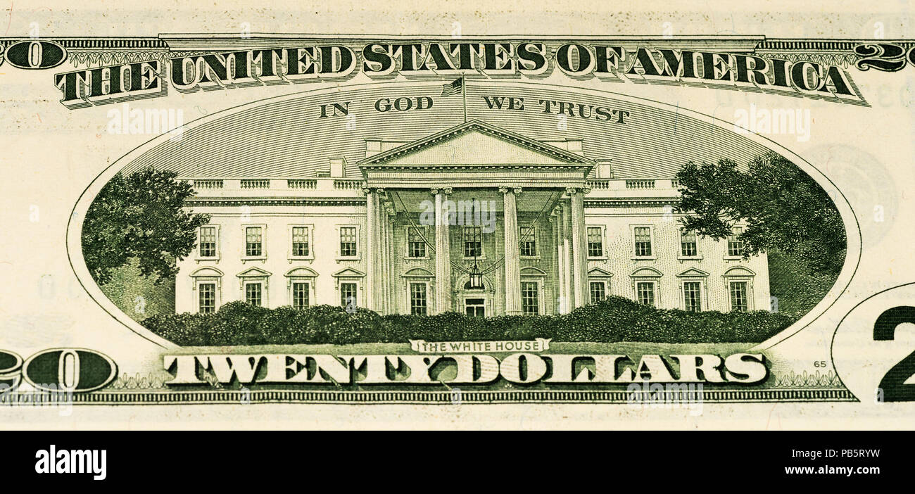 Twenty dollar bill white house hi-res stock photography and images - Alamy