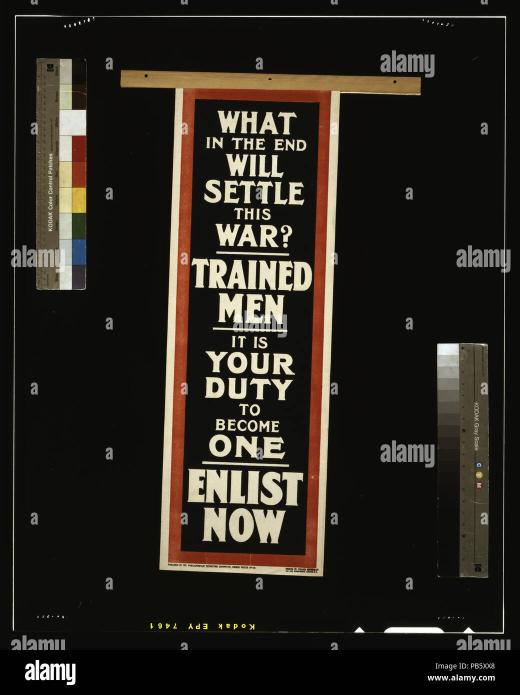 1845 What in the end will settle this war  Trained men. It is your duty to become one. Enlist now LCCN2003663099 Stock Photo