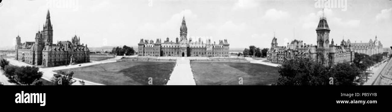 1882 Édifices Parlement du Canada Stock Photo