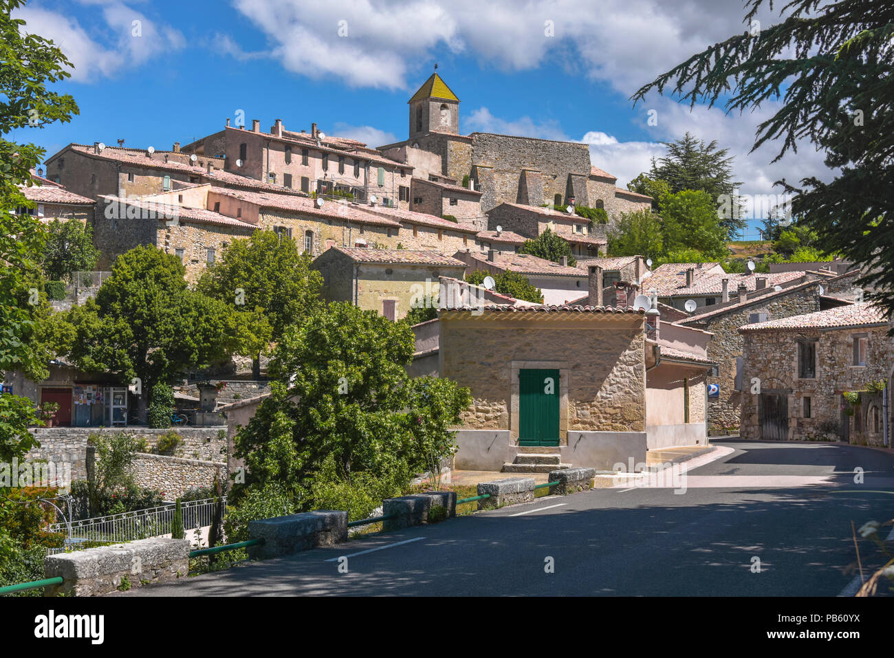 old village Aurel with stone houses, Provence, France, department Vaucluse, region Provence-Alpes-Côte d'Azur Stock Photo